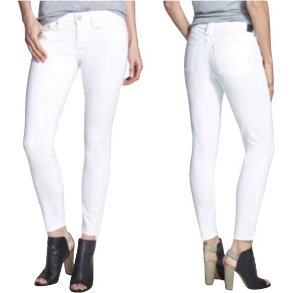 NWT Vince  Skinny Jeans Sz 25 Dylan Winter White Denim Minimalist Chic - Picture 1 of 12